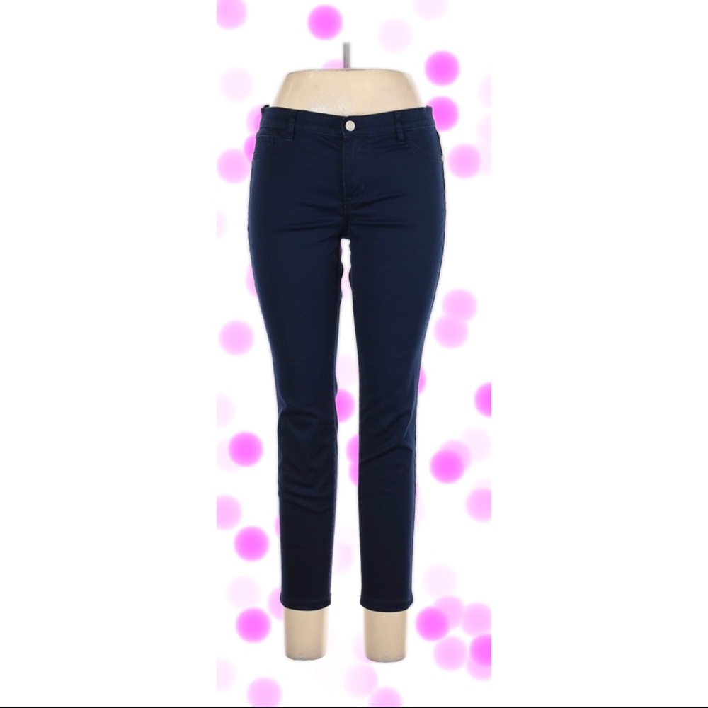 New York & Co soho cropped legging jeans, black, size 16
